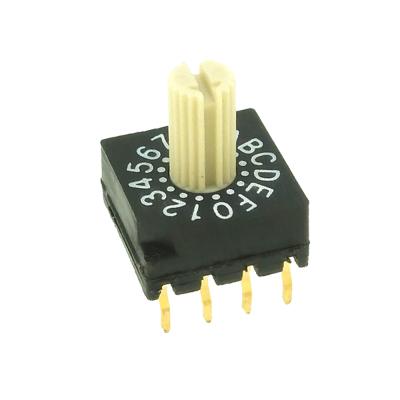 China Real Code 4+1 Pins Heater Rotary Dip Switch 16 Position RS41716R Rotary Switch for sale