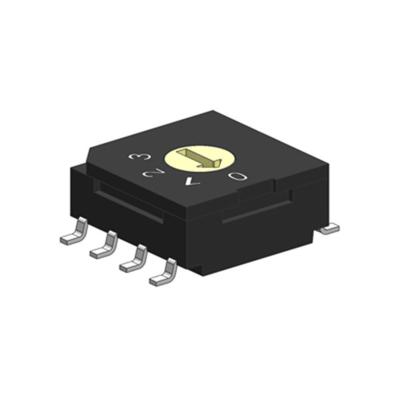 China RS8163S Flat Rotary Potentiometer Selector With 1,2,3,4,5,6 Code for sale