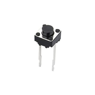 China 2 Pin Tact Switch Eagle 2.5mm High Spst Diverter 6x6mm for sale