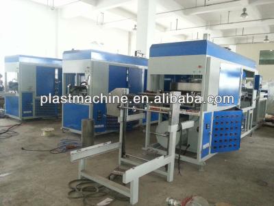 China Siemens High Speed ​​PLC Control Thick Sheet Vacuum Forming Machine For Plastic Nursery Plate, Tray, Dish, Tray And Other Container 700/1200A for sale