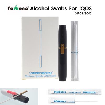 China Daily 2018 Hot Electronic Cigar Double Head Smokless Alcohol Filled Cotton Buds Clean Cotton Pad For iqos for sale