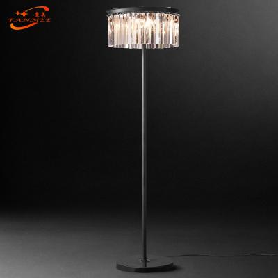 China Factory Outlet Residential Modern Vintage Crystal Floor Lamp Light Home Lighting Decoration Made By Polaris Lighting for sale