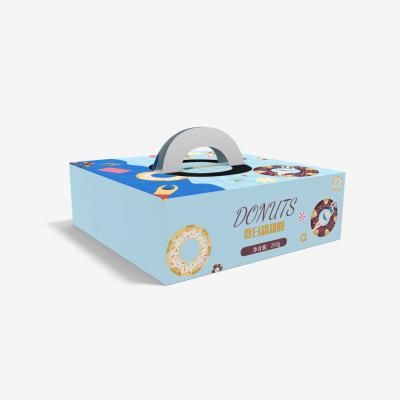 China Recyclable Customized Color Printed Food Packaging Box Handmade Wedding Cupcake Wedding Cake Boxes With Window for sale