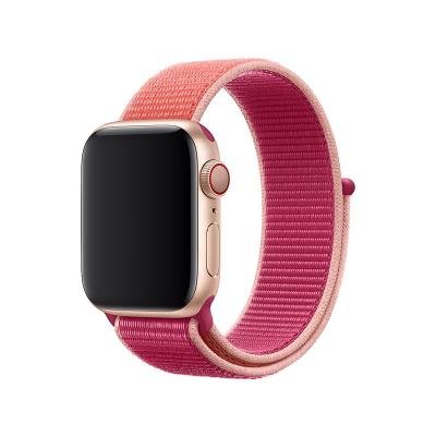 China Fabric Nylon Cloth Band For Apple Watch Series 6 Strap 44mm Woven Loop 40mm Strap For iWatch Series 1 2 3 4 For Girl for sale