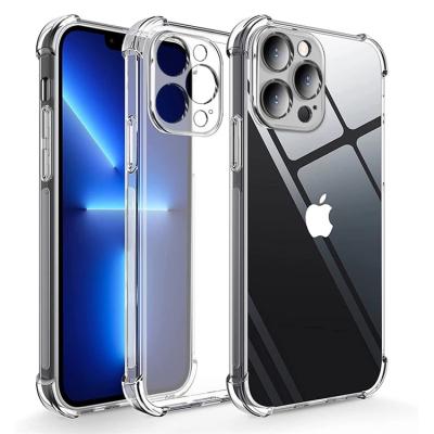 China Anti-drop Clear Transparent Cases For Iphone 13 Clear Max Tpu Soft Phone Case I 12 11 Pro Transparente Shockproof Mobile Cover For iPhone for sale