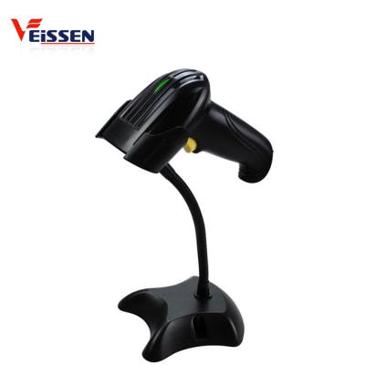 China Veissen Popular Auto Scan Laser Barcode Scanner Reader With Stand NULL for sale