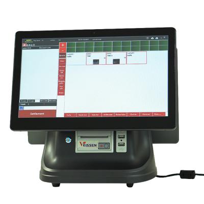 China Veissen POS System Machine Aill In A POS Terminal With Built-in Printer 128G SSD for sale