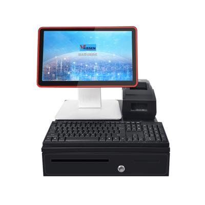 China Factory Price POS System Terminal With Cash Drawer For Restaurant 128G SSD for sale