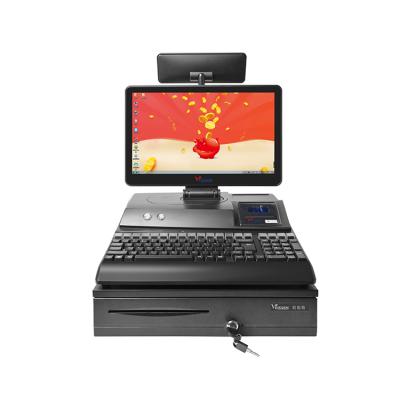 China Brand New Economical All In One POS Systems Machine For Restaurant 128G SSD for sale