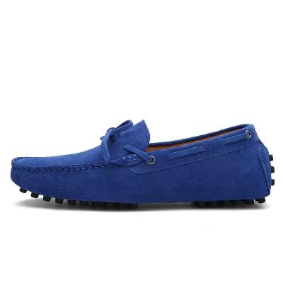 China Spring Sales Style Autumn Cow Suede Leather Boat Men's Hot Running Loafers Flat Outsole Moccasin Driving Casual Shoes for sale