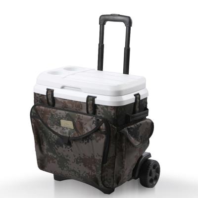 China Waterproof 18L Fishing Wheeled Portable Ice Cooler Box Hard Cooler With CE Approved Cooler Box Wheels for sale