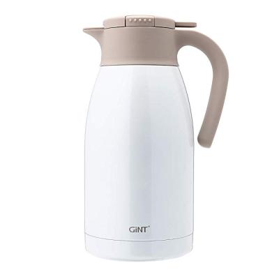 China Business GiNT 1L 304 Stainless Steel Food Insulated Water Coffee Pot Thermal Coffee Carafe Handle With Lid Water Bottles for sale