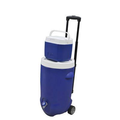 China Waterproof 20L Rolled Ice Beer Cooler Jug Plastic Insulated Beverage Cooler Jug for sale