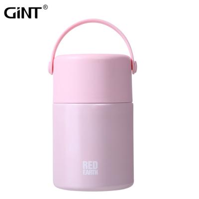 China Freshness Keeping Vacuum Insulated Stainless Steel Food Thermal Pot Outdoor Camping Picnic Lunch Box With Foldable Spoon for sale