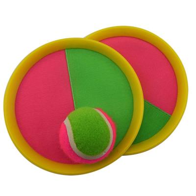 China Eco-friendly wholesale paddle ball hook set Self-stick disc paddles and throwing ball sport game equally suitable game for kids and adults for sale