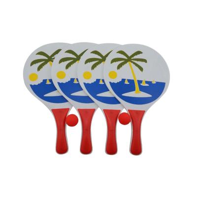 China Professional Promotion Beach Equipment Beach Bat Sport Gifts and Paddle/Racket for Training Beach Wooden Racket for sale