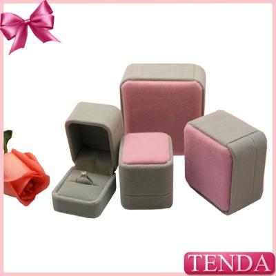 China Special Little Small Cube Slim Engagement Ring Box for Proposal Wedding Ceremony for sale