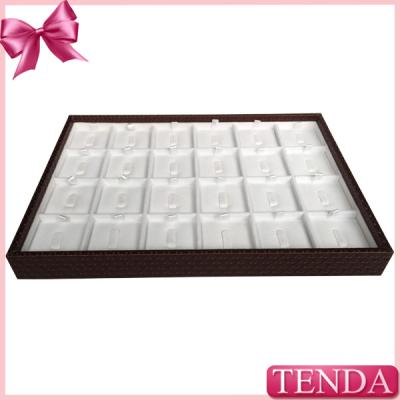 China Luxury Jewelry Ring Display Cases Boxes Holders Organizer Trys for Jewellery Shop Store for sale