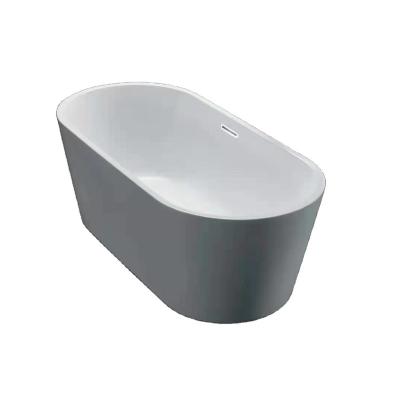 China Simple Design Freestanding Acrylic Bathtub Soaking Freestanding Tubs For Bathroom Spa Bathtub for sale