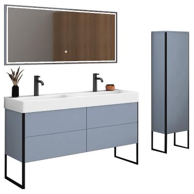 China New design modern melmine sink bathroom vanity cabinet for other bathroom furniture bathroom decorations for sale