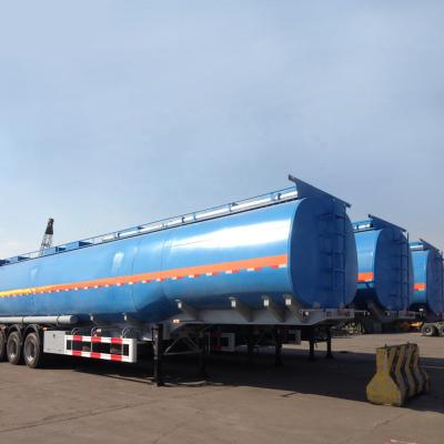 China Truck Trailer 3 Axles Aluminum Oil Tank Trailer Fuel Oil Diesel Tanker Trailer Petrol Transport Fuel Semi Truck Trailer for Sale for sale