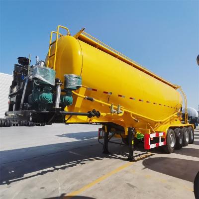 China Truck Trailer 30-70 CBM Transport Bulk Cement Powder  3 AxlesFly Ash Cement Bulker Carrier Truck Trailer Bulk Cement Semi-trailers for sale