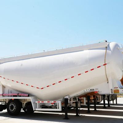 China Truck Trailer 40CBM 45CBM 3 Compartments Semi Truck Dry Cement Powder Material Truck Trailers Bulk Cement tanker Semi-trailer for sale