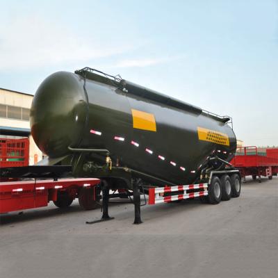 China Truck Trailer Carbon Steel Wheat bulk Polar Powder Transport Bulk Cement Carrier Trailer Fly Ash Cement Bulker Semi Truck Trailers for sale