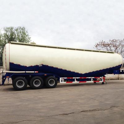 China Truck Trailer 3 Axles Silo Tank Dry Fly Ash Cement Bulker Trailer Carry Bulk Cement Tank Truck Cargo Powder Tanker Trailer for sale