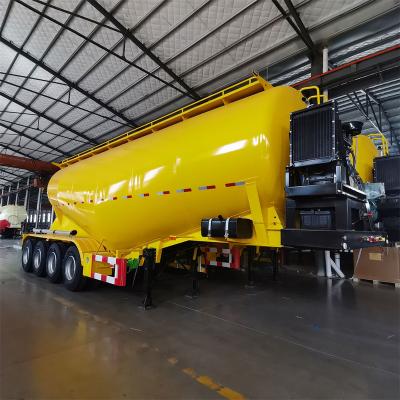 China Truck Trailer 3 Axle 40 Cubic Large Capacity Coal Lime Trailer Powder Cement Tanker Pneumatic Truck Trailer Bulk Cement Semitrailers for sale