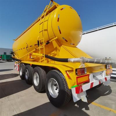 China Truck Trailer High Quality 45 Ton 45 Cbm Fly Ash Silo Tank Trailer Cement Carrier Semi Trailer Bulk Cement Tank Semi-Trailer for sale