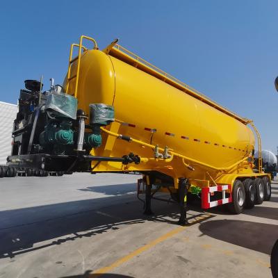 China Truck Trailer Heavy-Duty Trailer Three Axles Four Axles Wheat Flour Trailers Powder Material Transport Bulk Cement Truck Tanker Semitrailer for sale