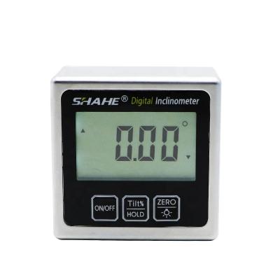 China Metal Fence SHAHE Metal Digital Protractor With Back Light Inclinometer Level Box Angle Meter Magnets In Bottom Measuring Tools 5415-90D for sale