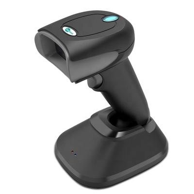 China Long Transmission 1D 2D Qr Handheld Barcode Scanner Warehouse Hands Free Barcode Reader With Memory for sale