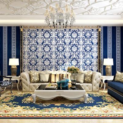 China Traditional Wholesale PVC Vinyl 1.06*15.6 Wide Wallpaper Wallcovering For Room Decoration for sale