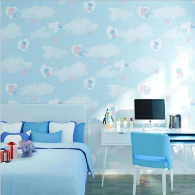 China New Design Traditional Kids Living Room Vinyl Paper Back Wallpaper for sale