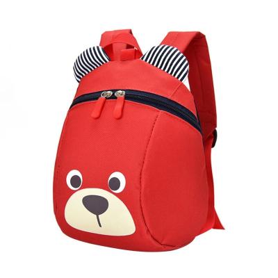 China Lovely Cartoon Large Capacity Bear Kids School Backpack Kindergarten Bag Anti-lost School Bags For Children for sale