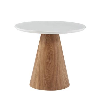 China Modern Modern simple solid wood restaurant table round Design marble top dining room cafe negotiation table for sale