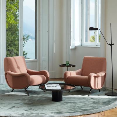 China Minimalist Italian design lady leisure Armchair Special Shaped Hotel Lobby bedroom velvet Lounge Chair Office upholstered classic armchair for sale