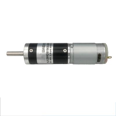 Китай Мотор DC12 24V планетарной шестерни диаметра 28mm обращает ротатабельное продается