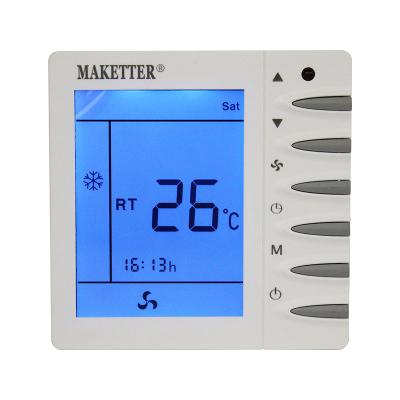 China MAKETTER 501 Central Air Conditioner Thermostat Fan Coil Thermostat Digital Room Thermostat Traditional for sale