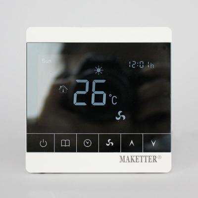 China Modern Maketter 601 Digital Fan Coil Thermostat For HVAC Smart Thermostat for sale