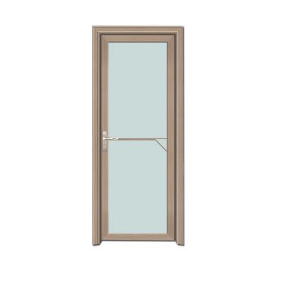 China Modern Modern Aluminum Bathroom Door Interior Toilet Sliding Glass Door for sale