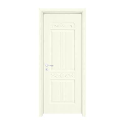 China YINGKANG Traditional Laminated Melamine Compressed Plywood Wooden Door for sale