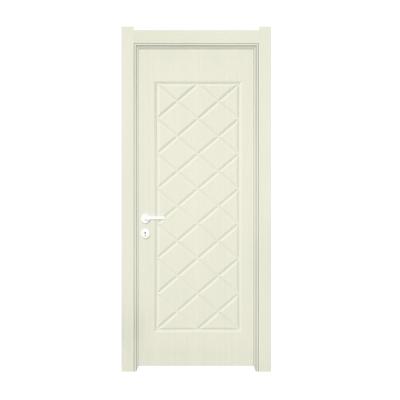 China Decoration YINGKANG PVC Material Indoor PVC Door PVC MDF Flush Door for sale