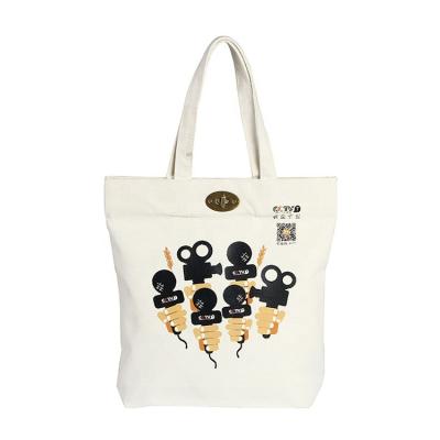 China 100% Eco-Friendly 100% Natural Printed Eco-friendly Cotton Tote Cotton Calico Canvas Shopping Bags for sale