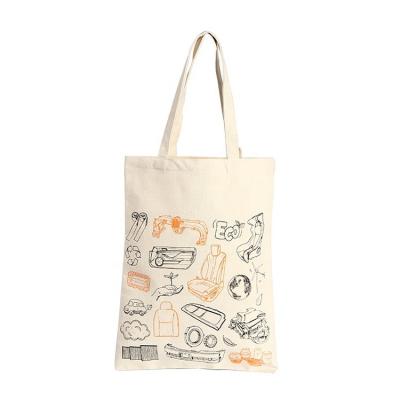 China 100% Cotton Eco-friendly Promotional Customs Printed Canvas Tote Bag With Custom Printed Logo for sale