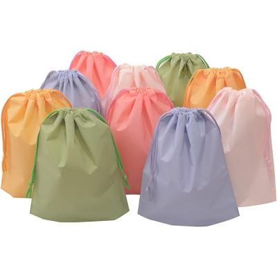 China Custom Eco-friendly Non-woven Dustproof Bag Drawstring Fabric Drawstring Bag Pouch Eco-Friendly For Clothes Packing for sale