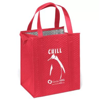 China Waterproof Custom Thermal Tote Bag Reusable Insulated Shopping Bag Cooler for sale