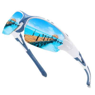 China Fashion Sunglasses 2021 Custom Logo Fashion Designer Bicycle Sports Sunglasses Men Fishing Sports Recycling Sunglasses for sale